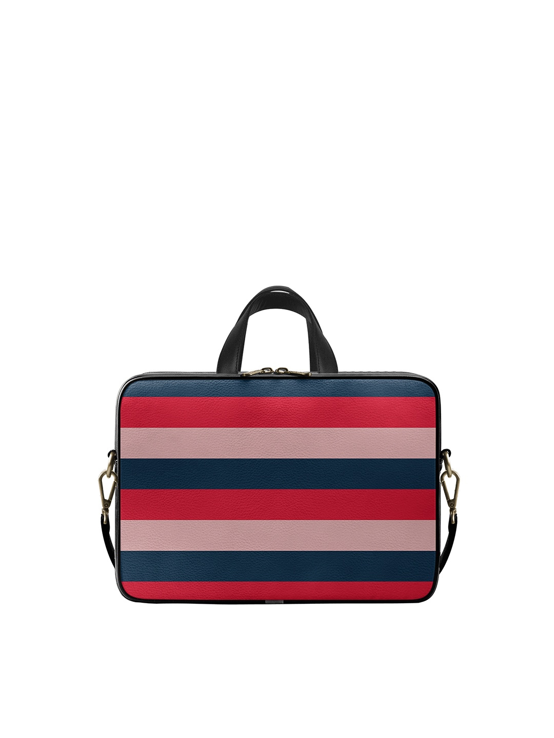 

DailyObjects Unisex Multicoloured Striped 14 Inch Laptop Bag, Multi