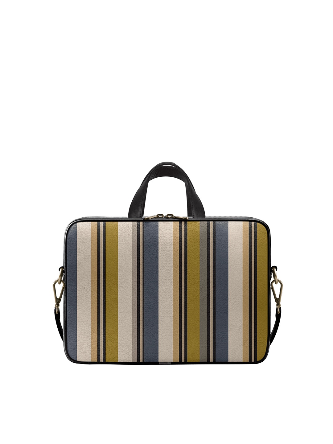 

DailyObjects Unisex Multicoloured Striped 15 Inch Laptop Bag, Multi