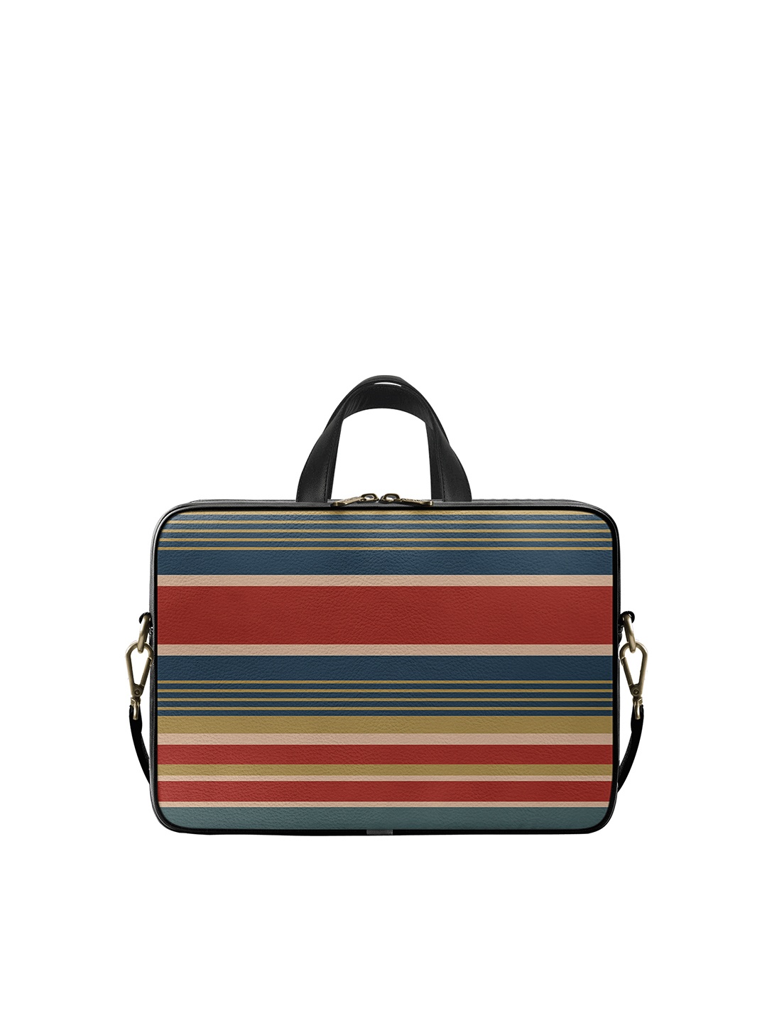 

DailyObjects Unisex Multicoloured Printed PU Leather Laptop Bag 14 inches, Multi