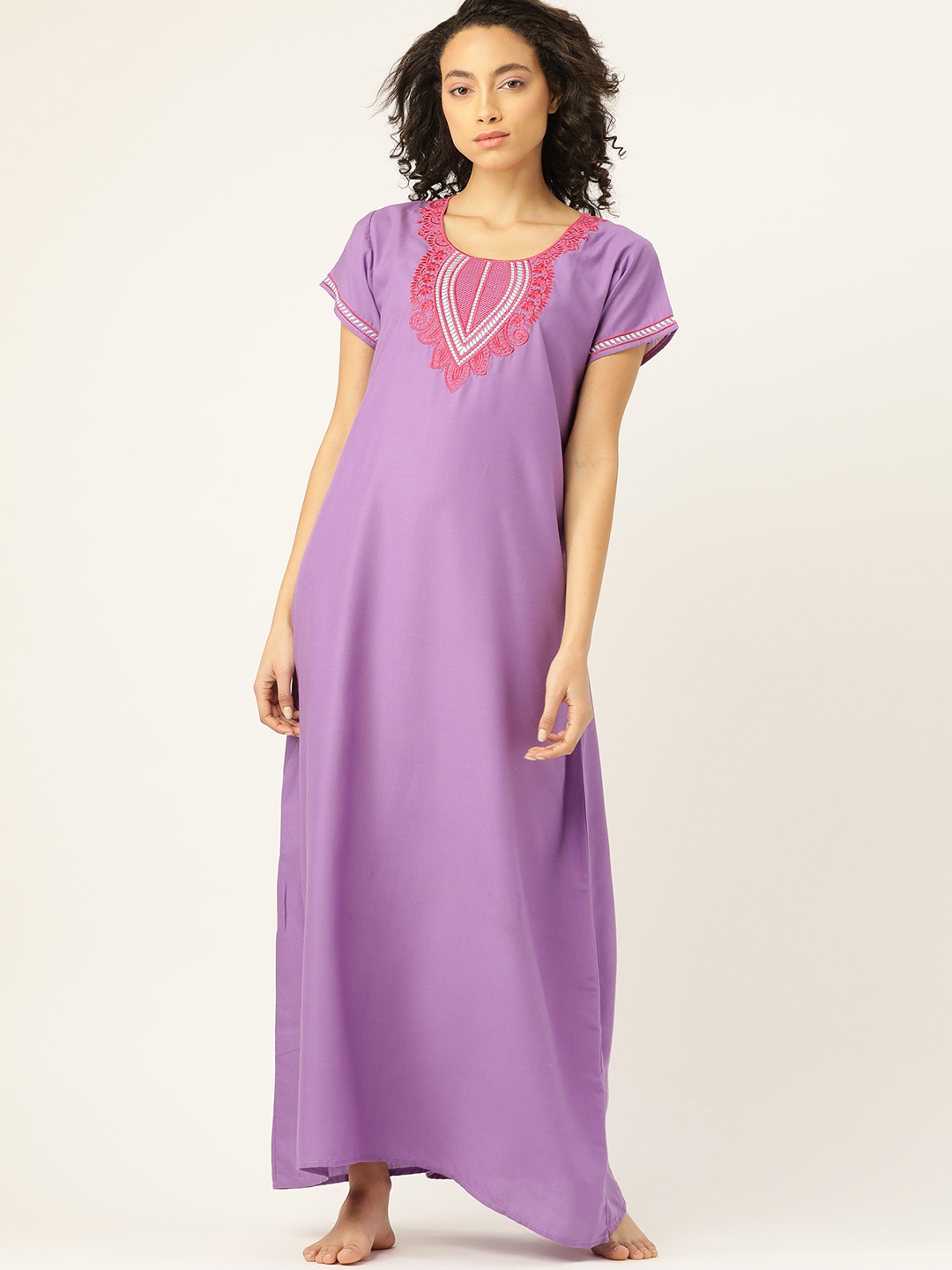 

ETC Lavender Yoke Design Nightdress