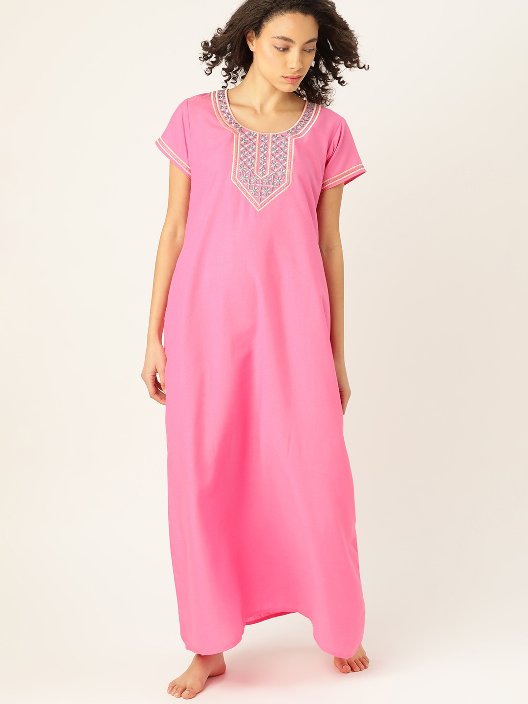 

ETC Pink Yoke Design Nightdress