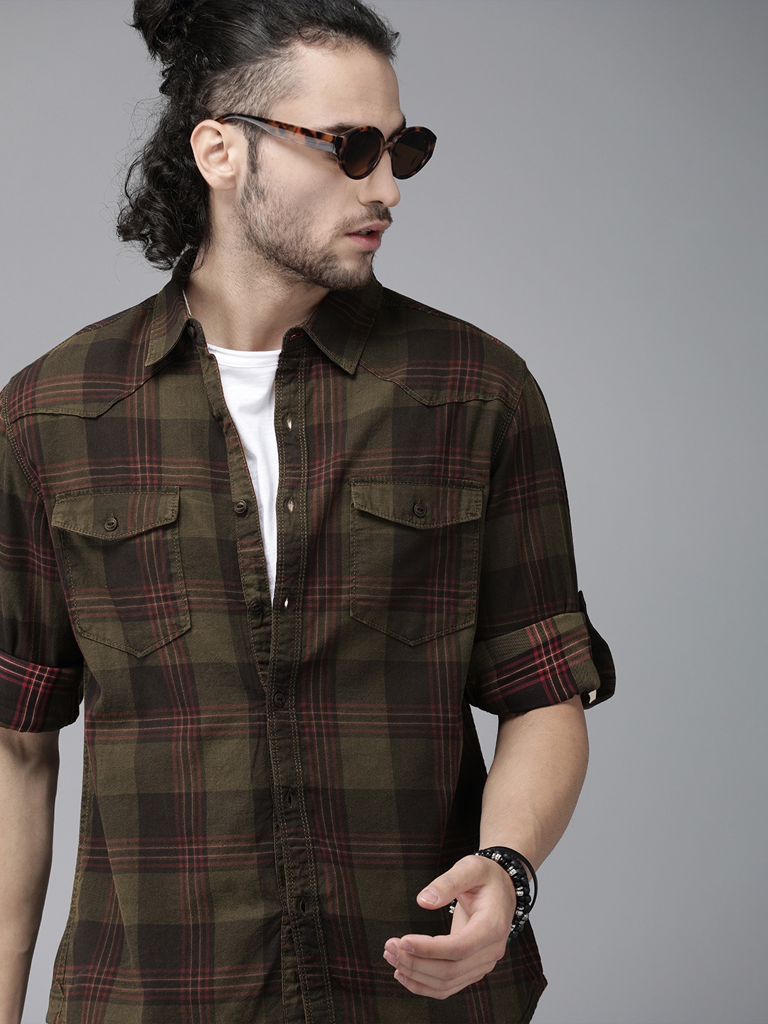 Roadster olive hot sale green shirt