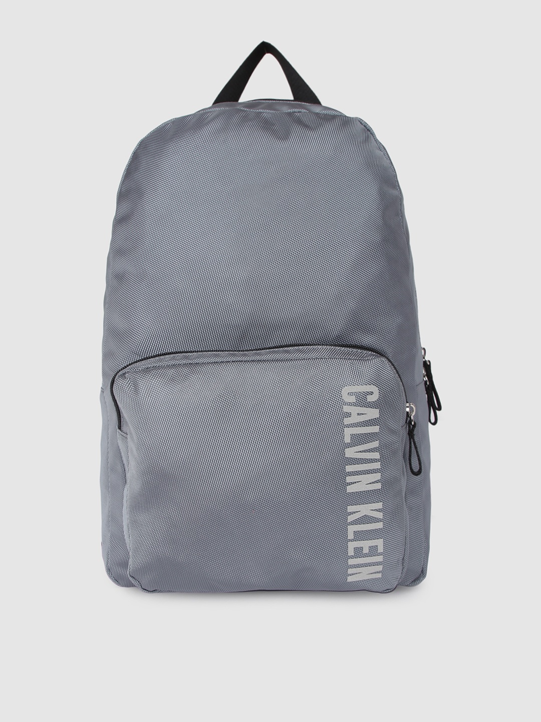 

Calvin Klein Men Grey Brand Logo Printed Backpack