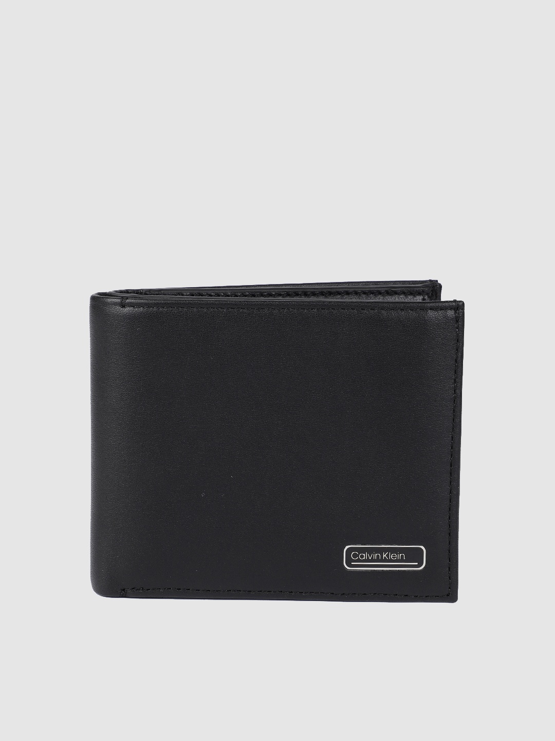

Calvin Klein Men Black Solid Leather Two Fold Wallet