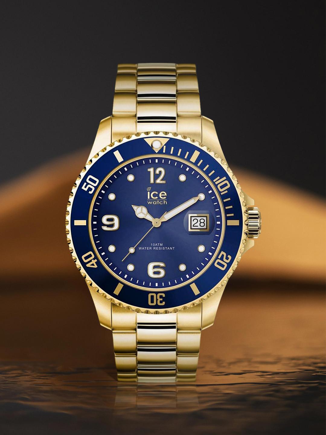 

Ice Unisex Blue & Gold Analogue Watch 16761