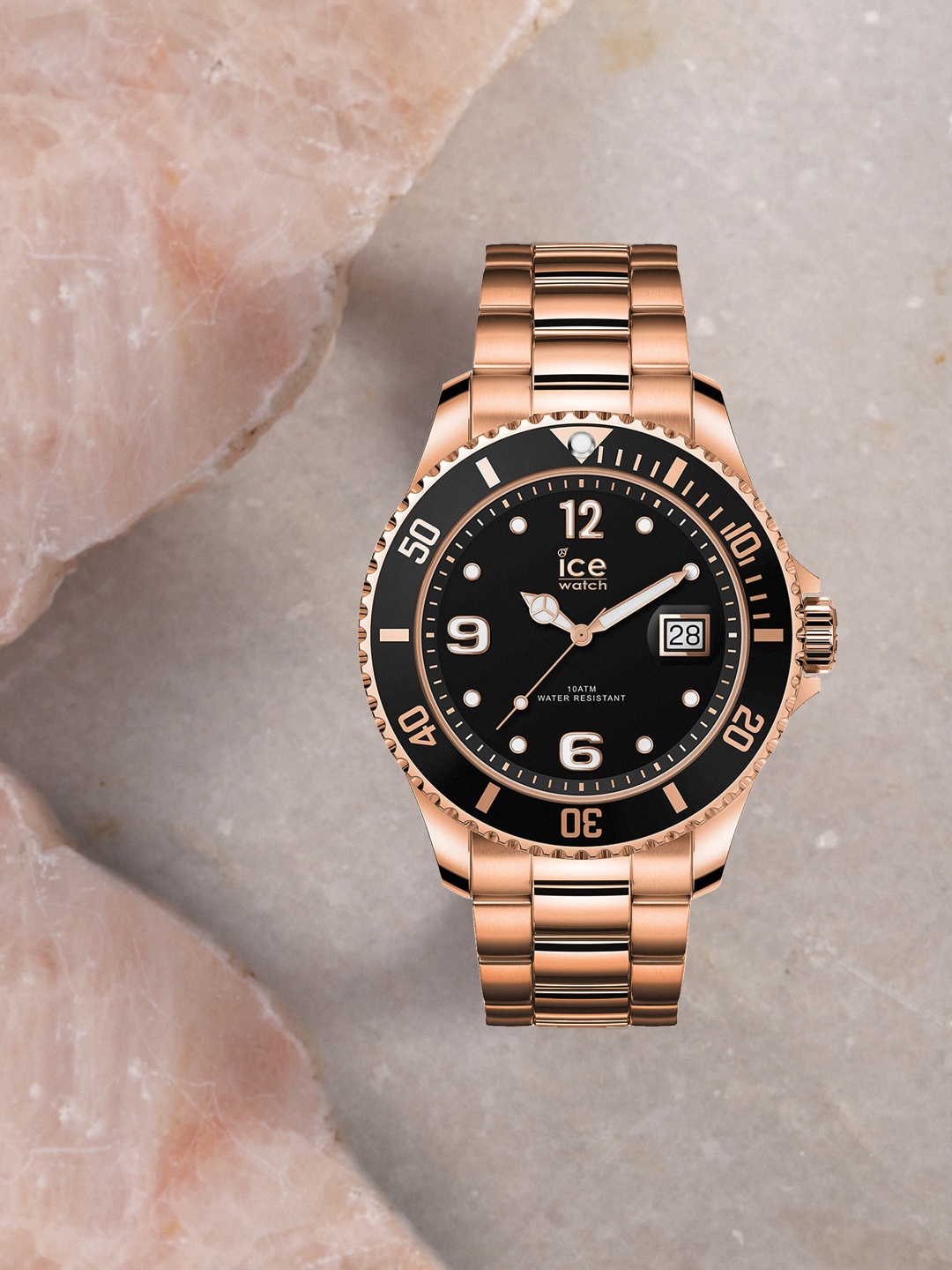 

Ice Unisex Black & Rose Gold-Toned Analogue Watch 16763