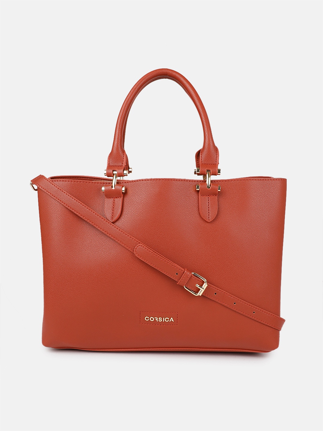 

CORSICA Coral Red Solid Handheld Bag