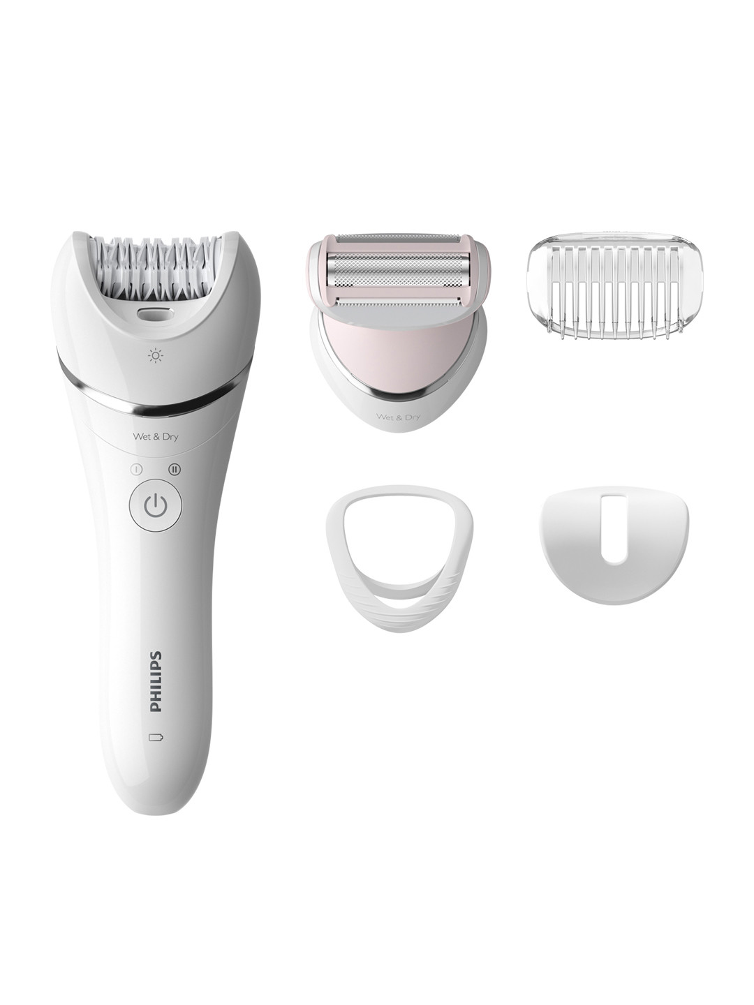 

Philips Satinelle Cordless Advance Epilator BRE710/00 Safe for Sensitive Area - White