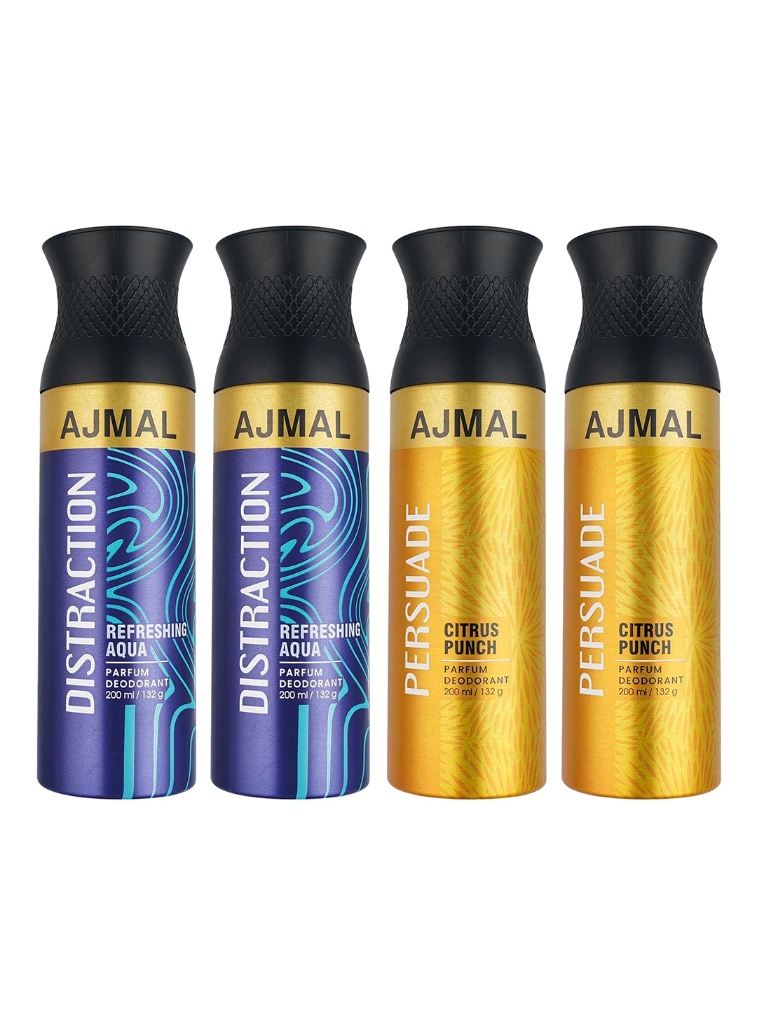 

Ajmal Unisex Pack Of 4 Deodorants, Multi