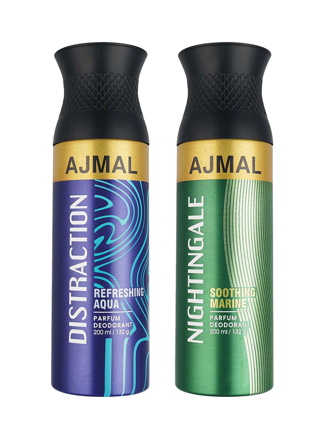 

Ajmal Set of 2 Distraction & Nightingale Deodorants - 200 ml each, Multi