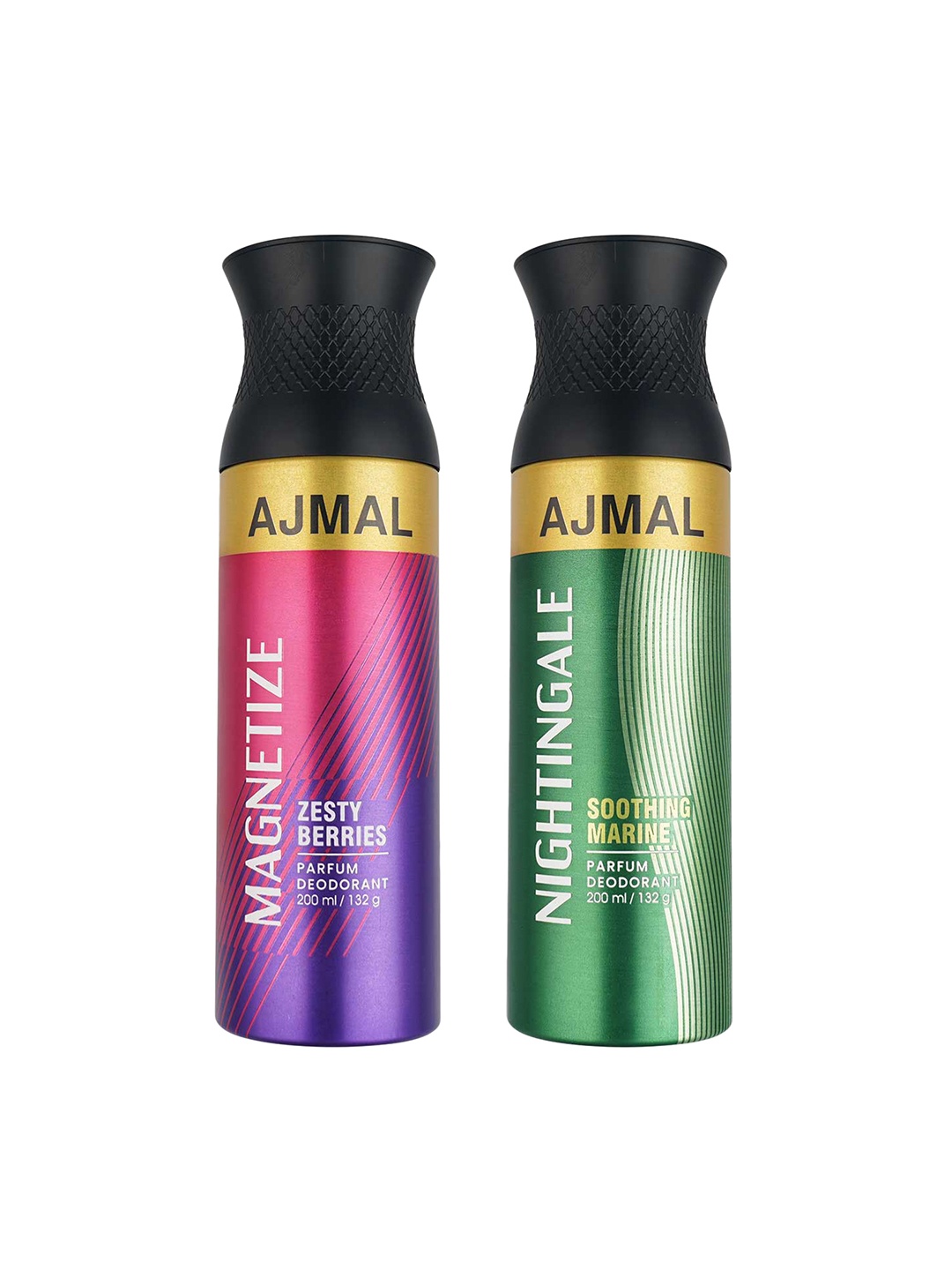 

Ajmal Unisex Pack of 2 Magnetize & Nightingale Deodorant, Multi