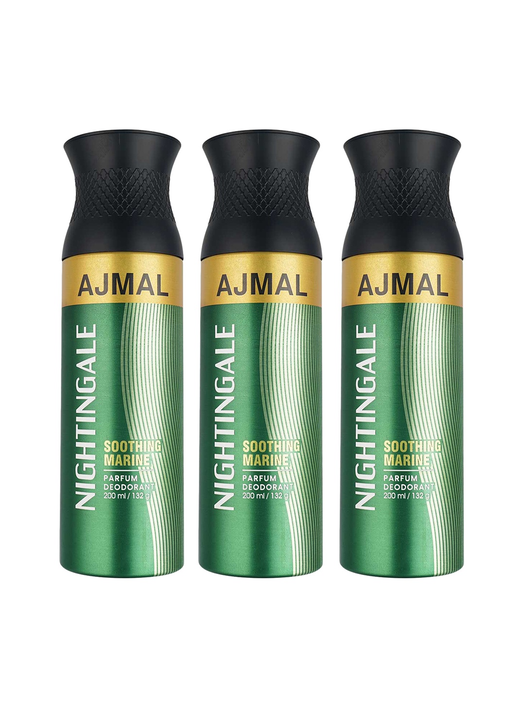 

Ajmal Set of 3 Nightingale Deodorant 600 ml, Multi