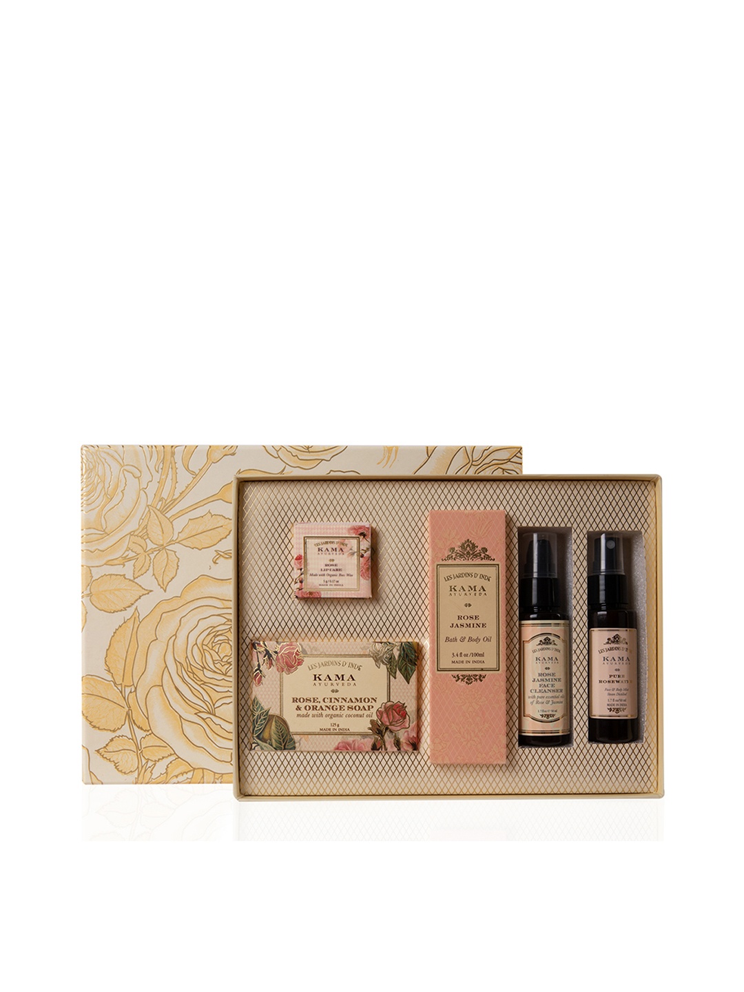 

KAMA AYURVEDA Rose Essential Skin Care Gift Set, Pink