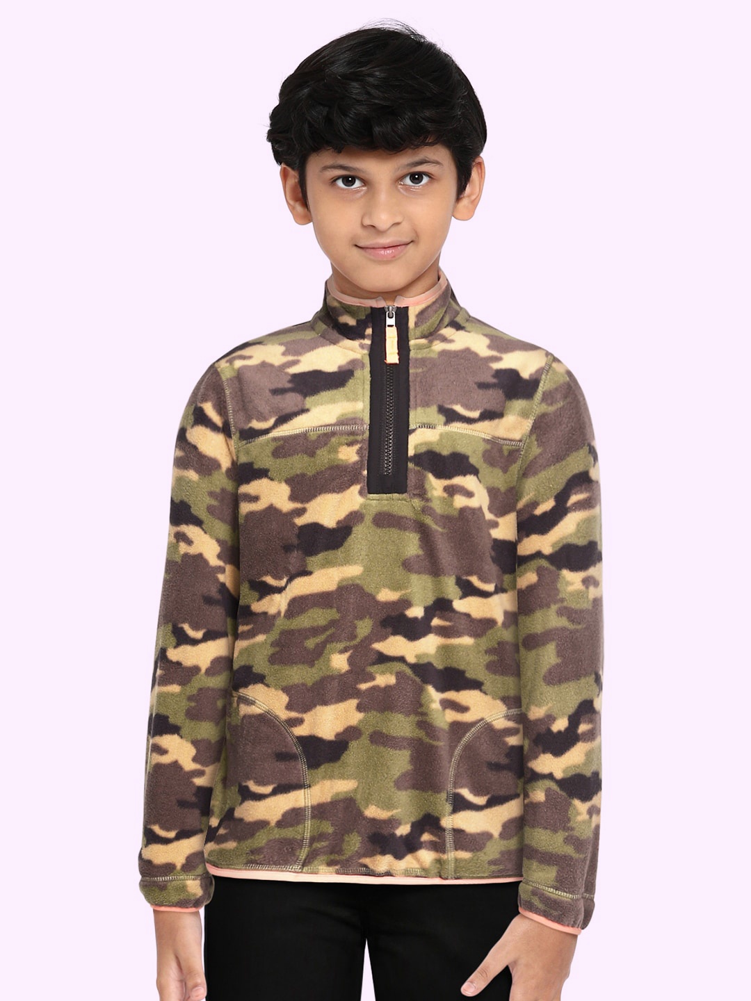 

Marks & Spencer Boys Green & Beige Camouflage Sustainable Sweatshirt