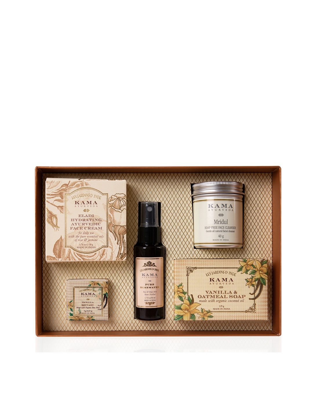 

KAMA AYURVEDA Signature Essentials Skin Care Gift Set, Brown