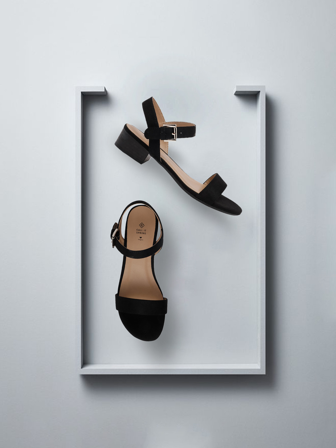 

Call It Spring Women Black Solid Block Heels