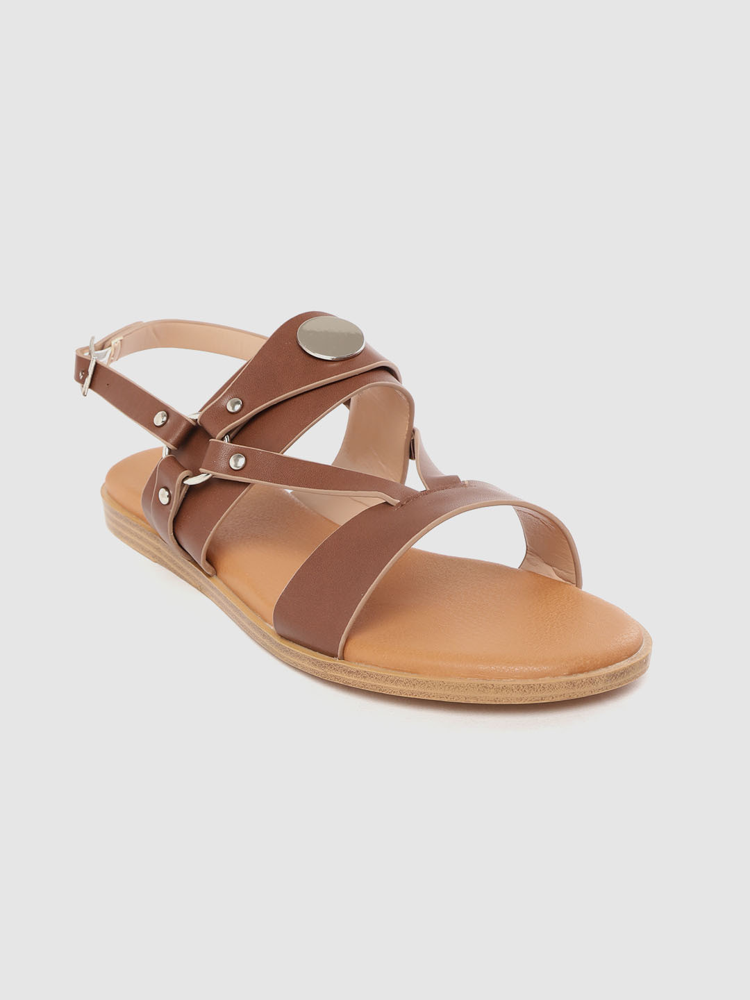 

Allen Solly Women Brown Solid Open Toe Flats