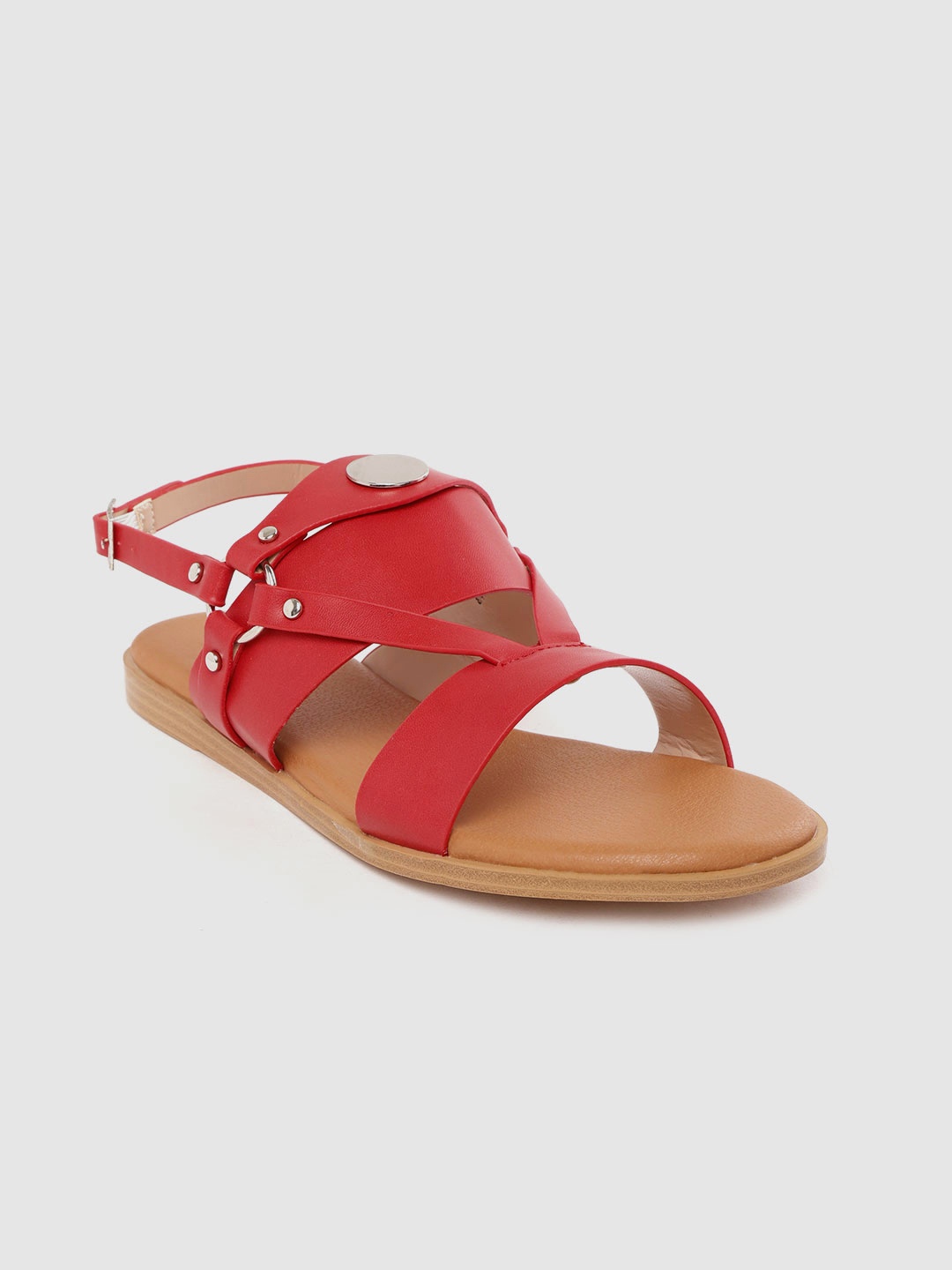 

Allen Solly Women Red Solid Open Toe Flats