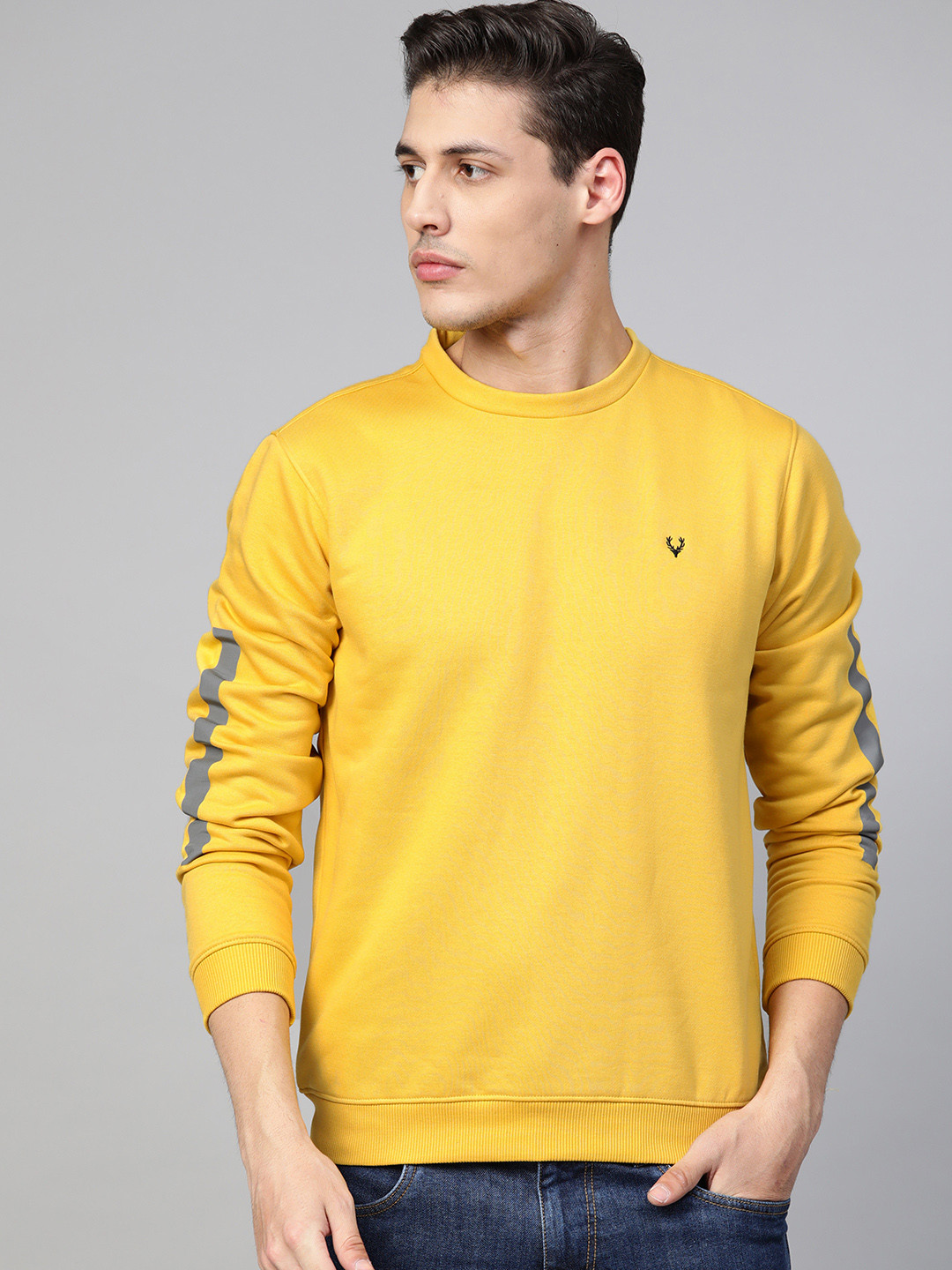 

Allen Solly Sport Men Yellow Solid Sweatshirt