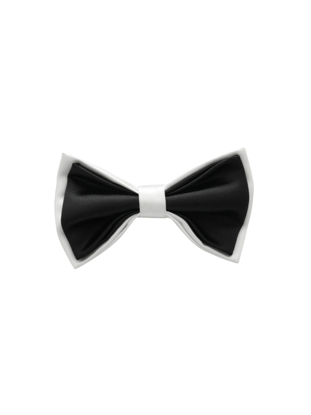 

The Tie Hub White & Black Colorblocked Bow Tie