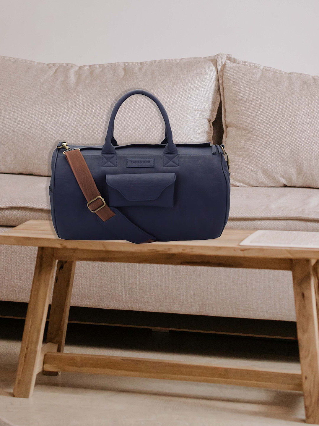 

Lapis O Lupo Unisex Blue Solid Duffel Bag