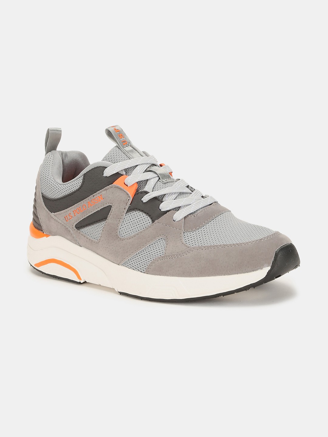 

U.S. Polo Assn. Men Grey Mesh Walking Shoes