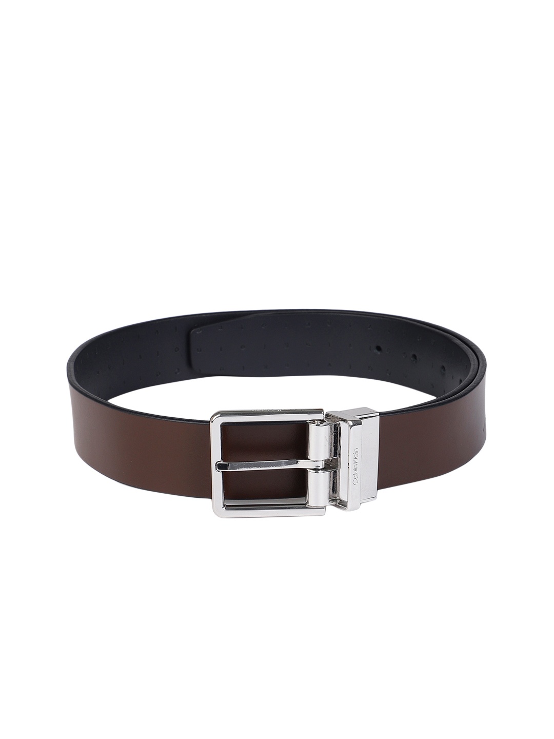

Calvin Klein Men Navy Blue & Brown Reversible Leather Belt