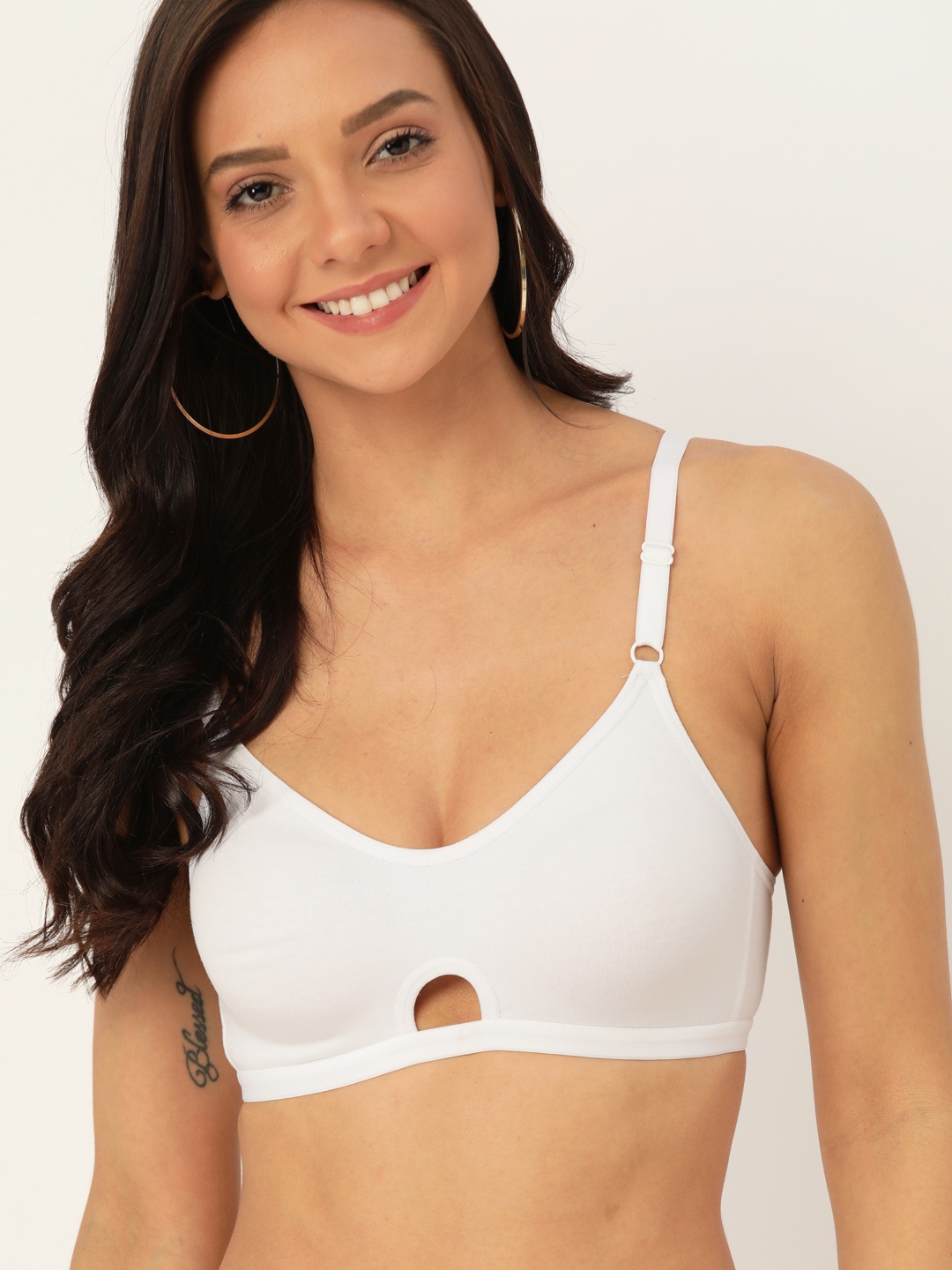

DressBerry White Solid Non-Wired Non Padded Everyday Bra PM-SC-TN-01