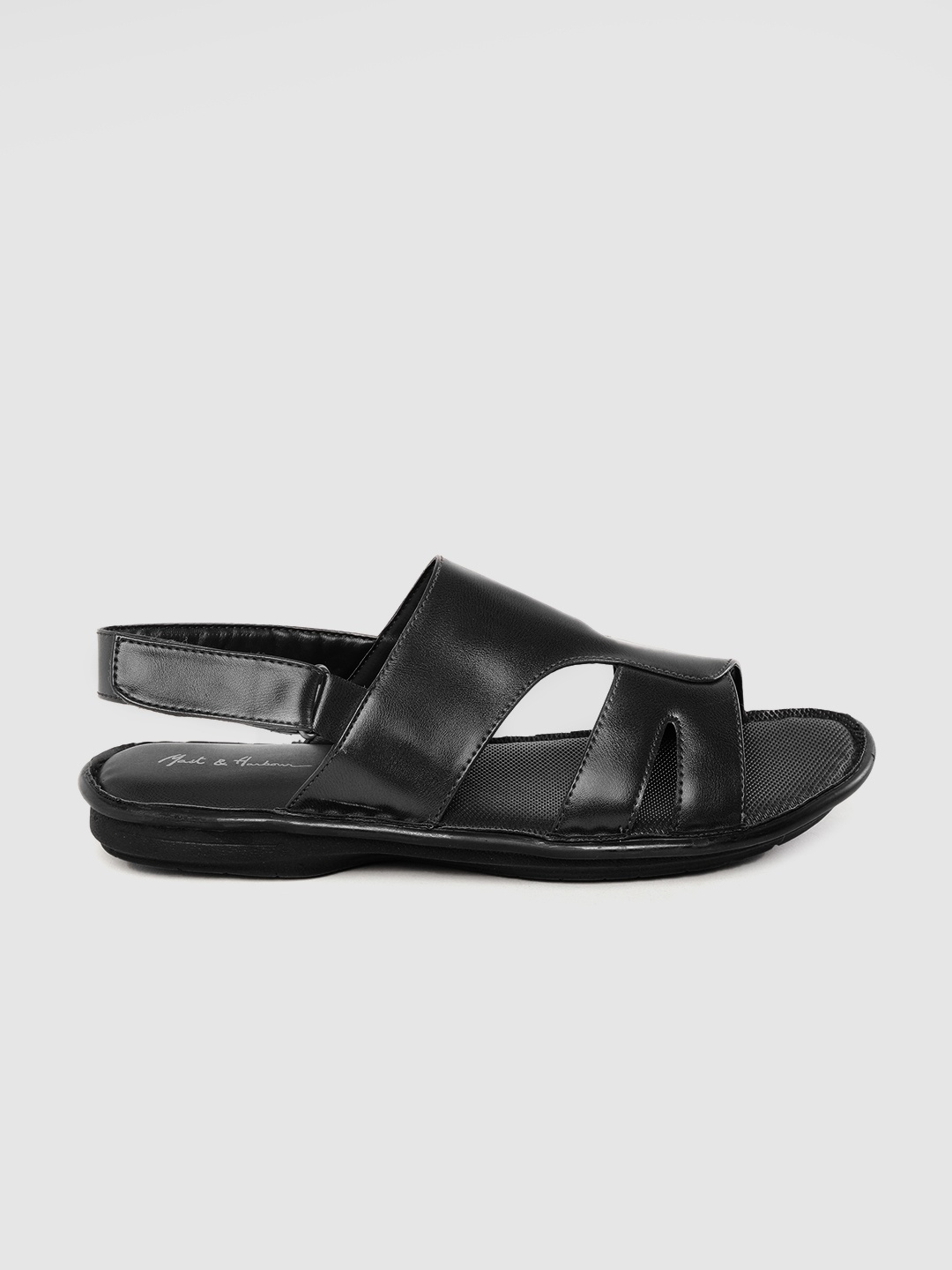

Mast & Harbour Men Black Comfort Sandals