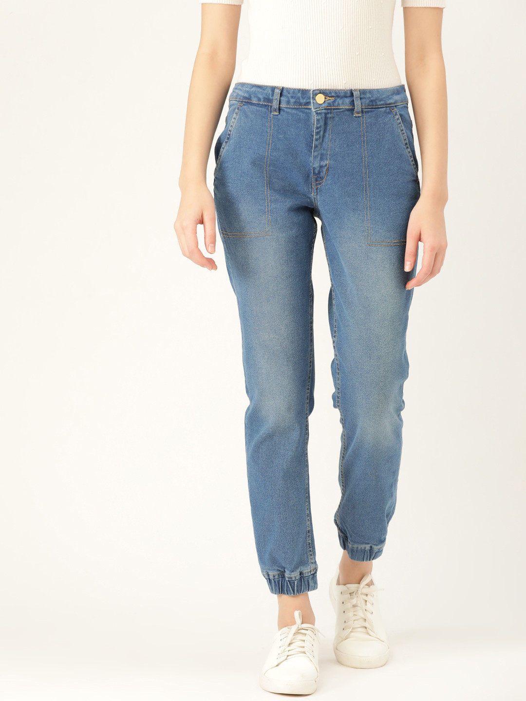 

DressBerry Women Blue Slim Fit Mid-Rise Clean Look Stretchable Jeans