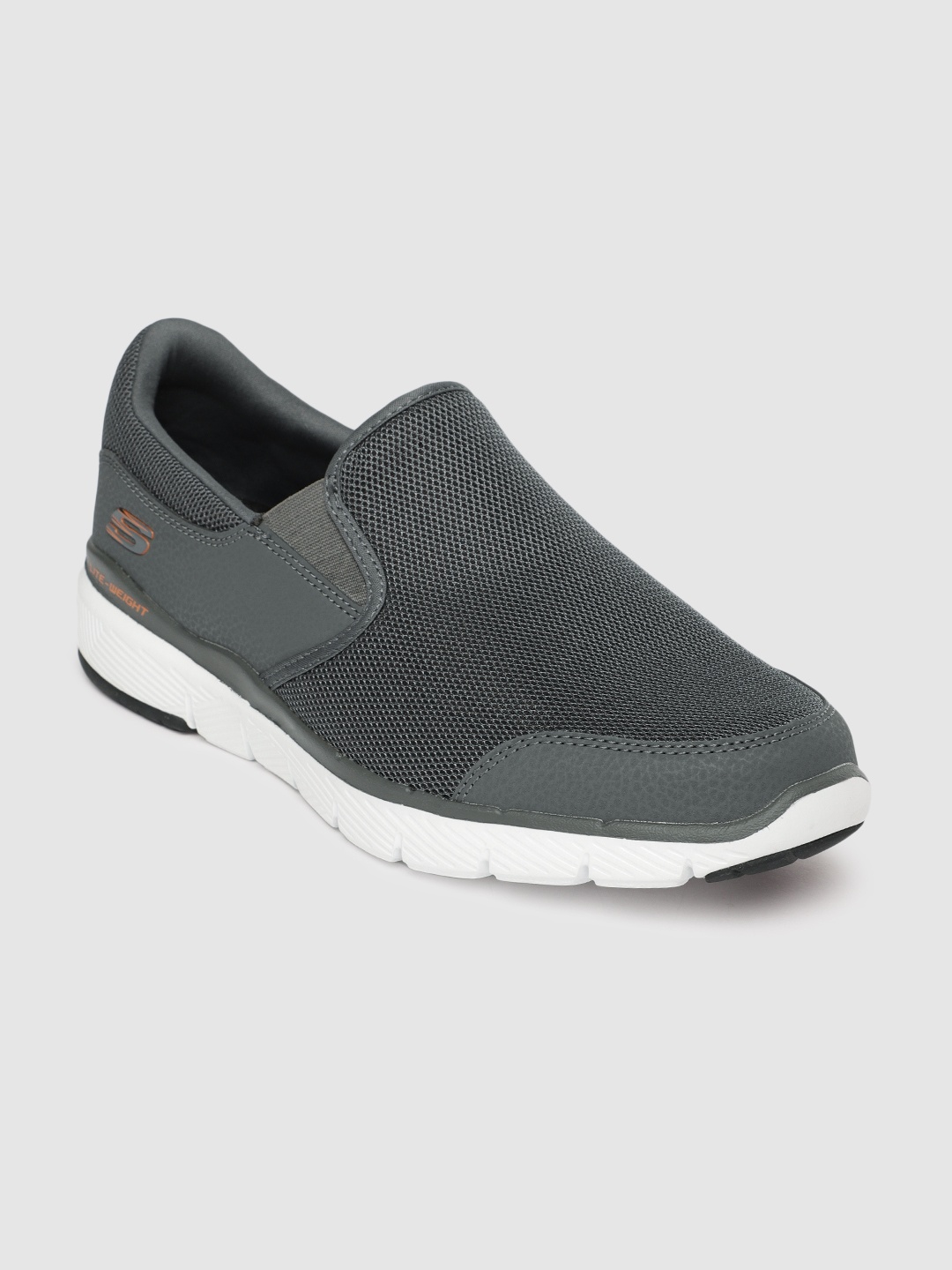 

Skechers Men Charcoal Grey FLEX ADVANTAGE 3.0 - OSTHURST Slip-On Sneakers