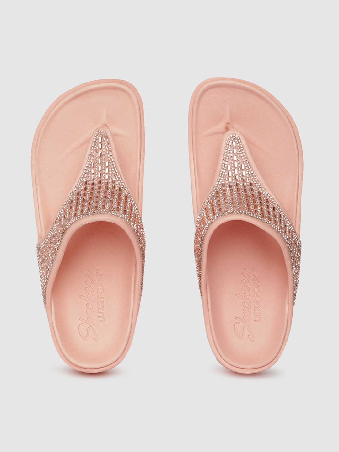 

Skechers Women Pink Embellished CALI BREEZE 2.0 Slip-On