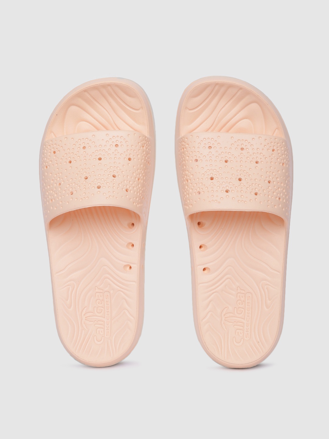 

Skechers Women Pink Eva Molded Solid Sliders