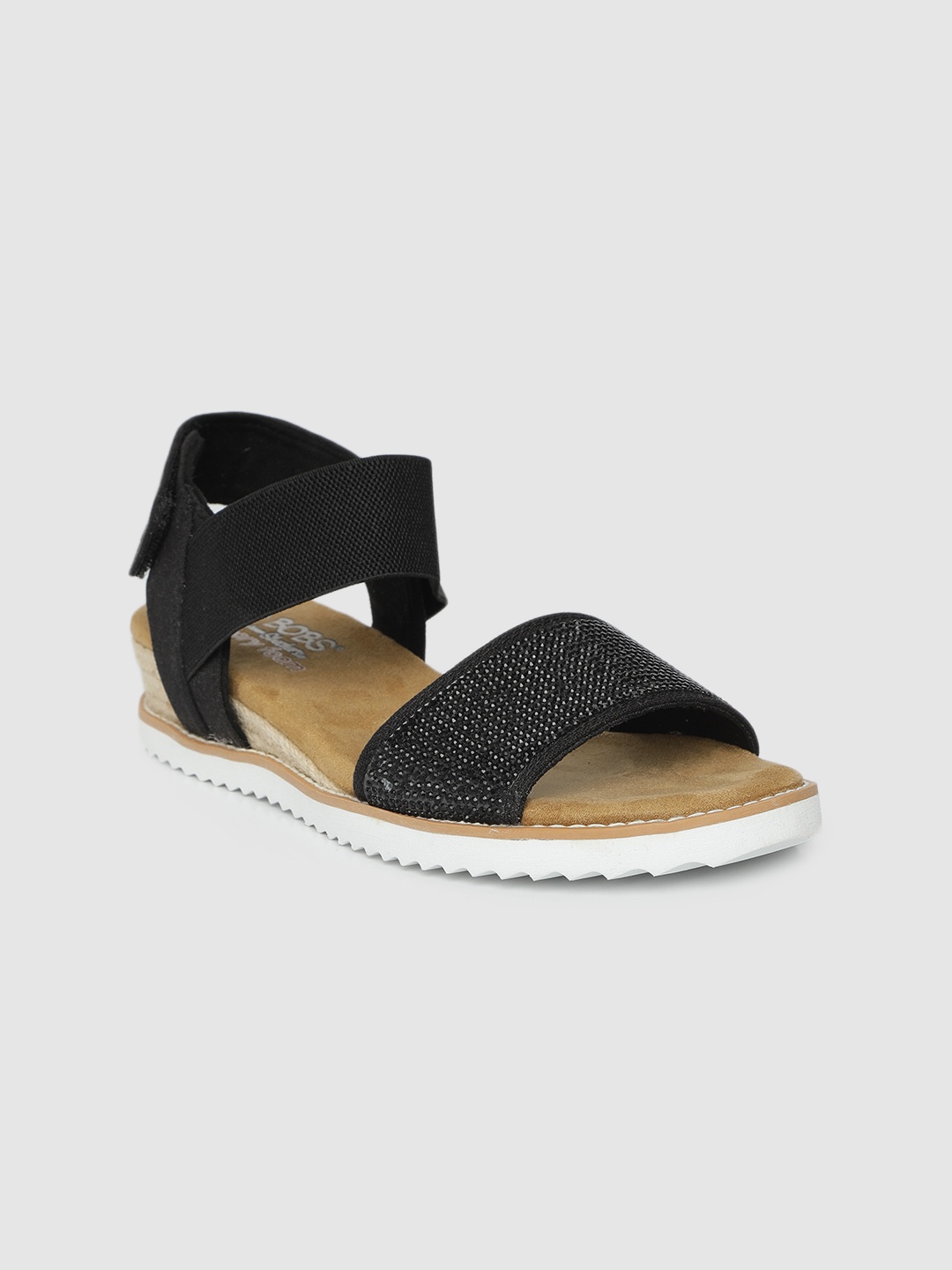 

Skechers Women Black Open Toe Flats