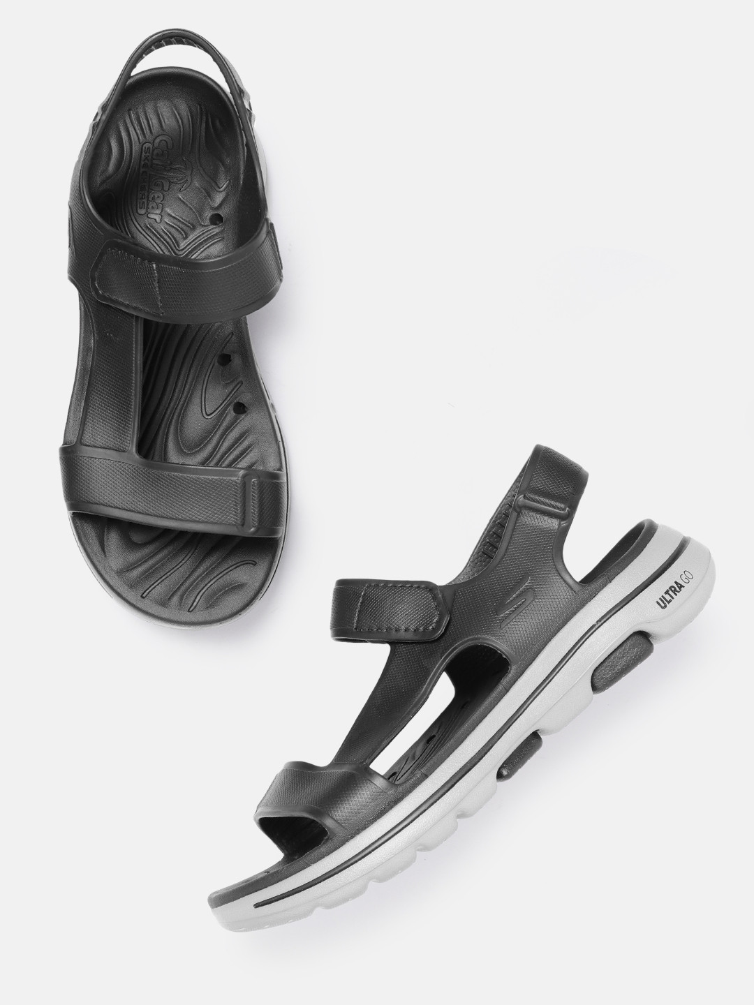 

Skechers Men Black Solid GO WALK 5 Sports Sandals