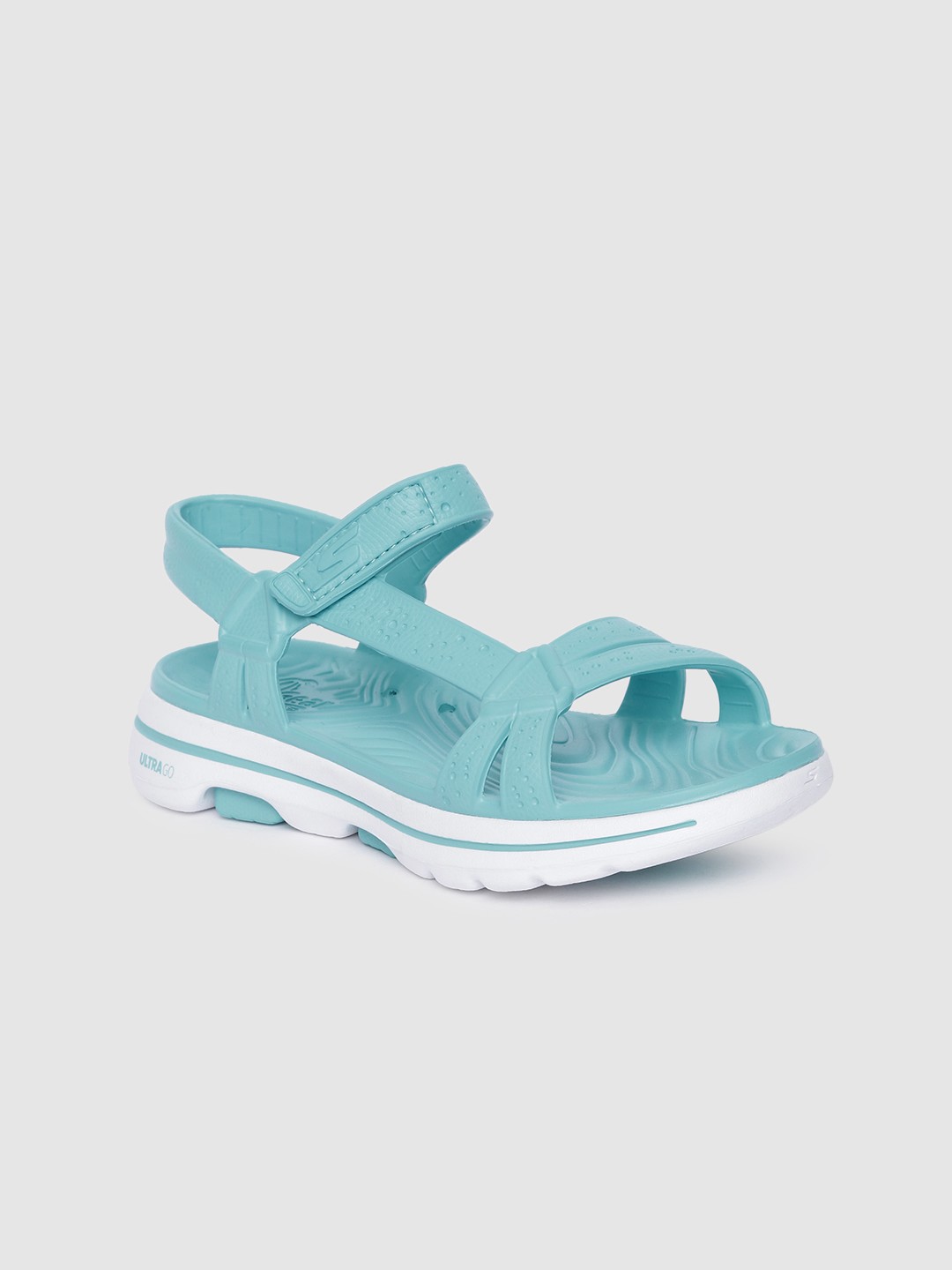 

Skechers Women Blue Solid GO WALK 5 Open Toe Flats
