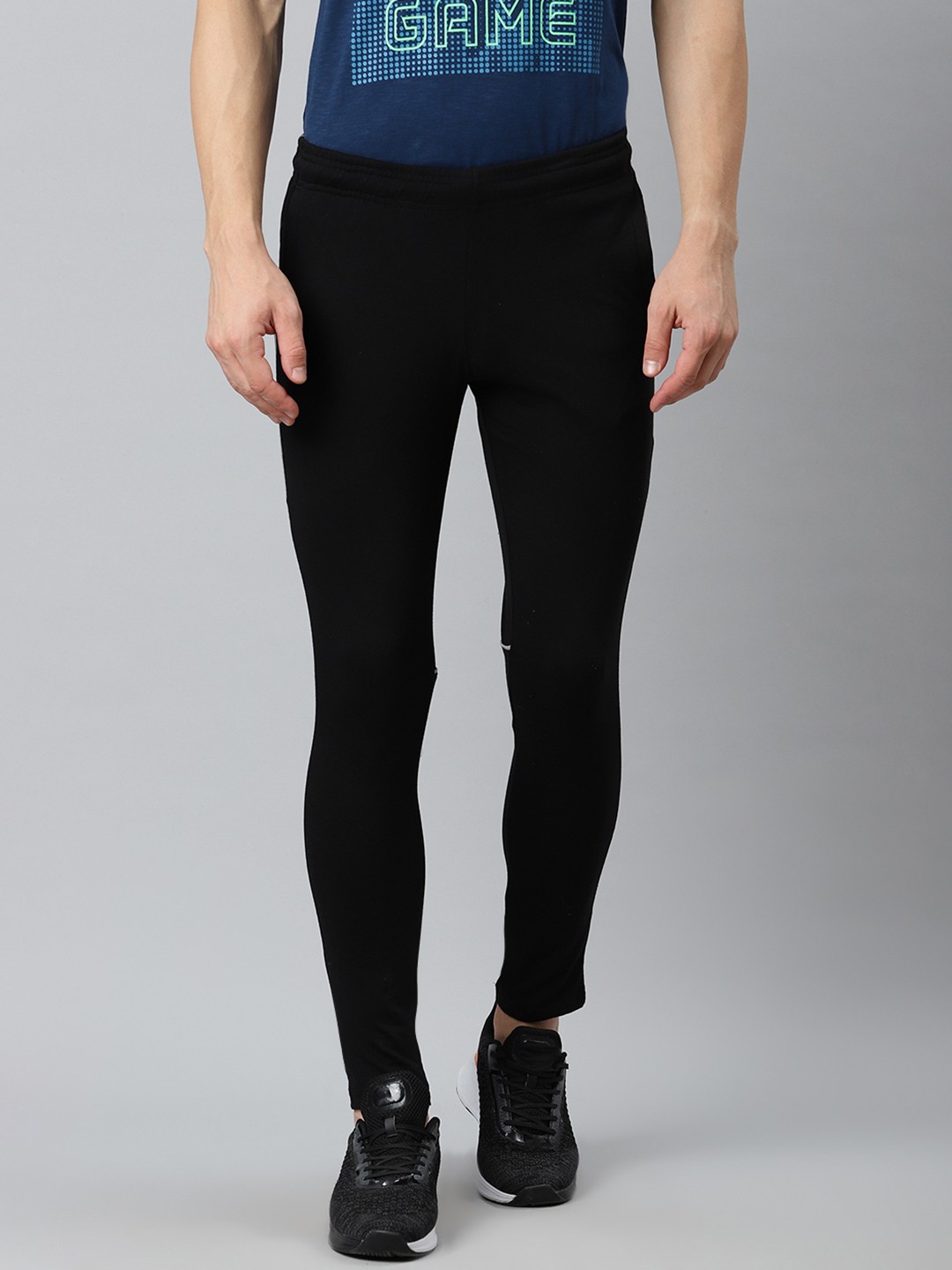 

Alcis Men Black Solid Tights