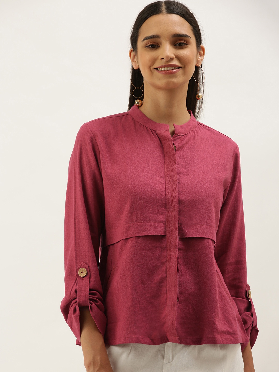 

AND Women Pink Tailored Jacket