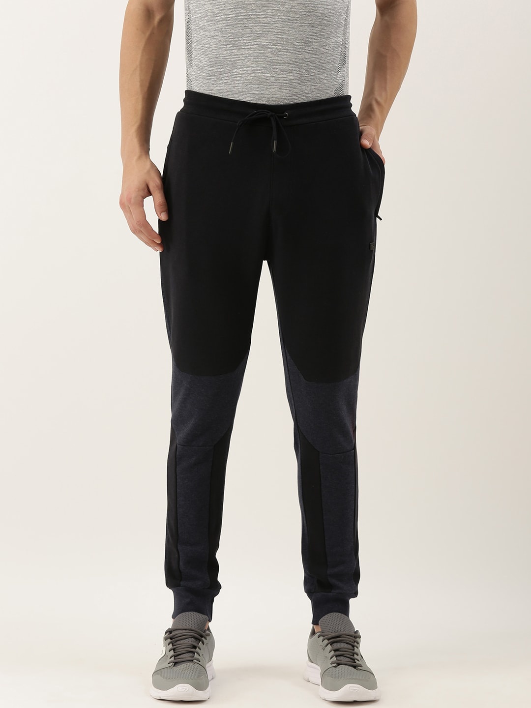 

Proline Active Men Navy Blue Slim Fit Colourblocked Joggers