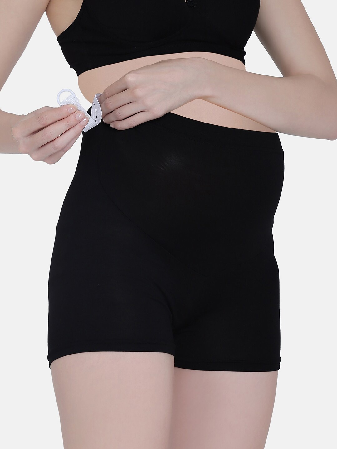 

MAMMA PRESTO Women Black Solid Maternity Basic Briefs MPU-14