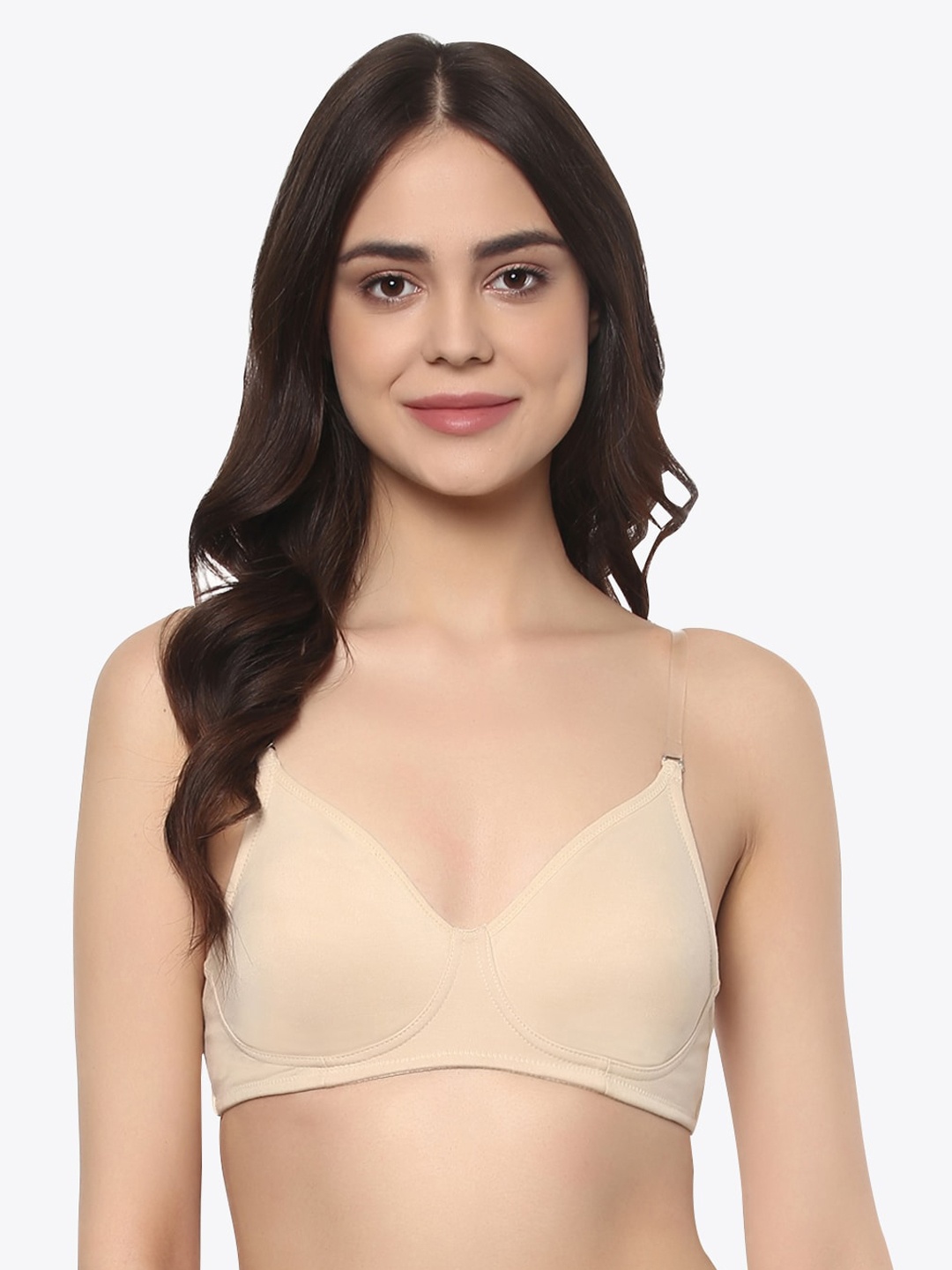 

Soie Nude-Coloured Solid Non-Wired Non Padded Everyday Bra CB-321ANUDE