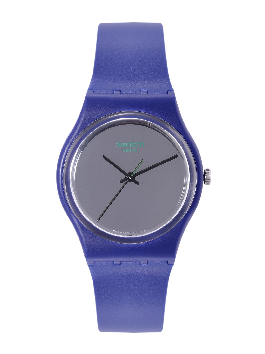 

Swatch Unisex Grey & Blue Water Resistant Analogue Watch