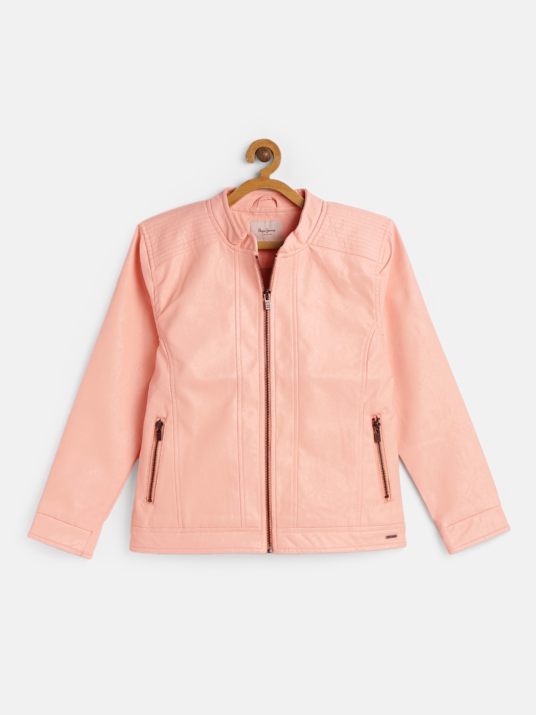 

Pepe Jeans Girls Pink Lightweight Jacie Biker Jacket