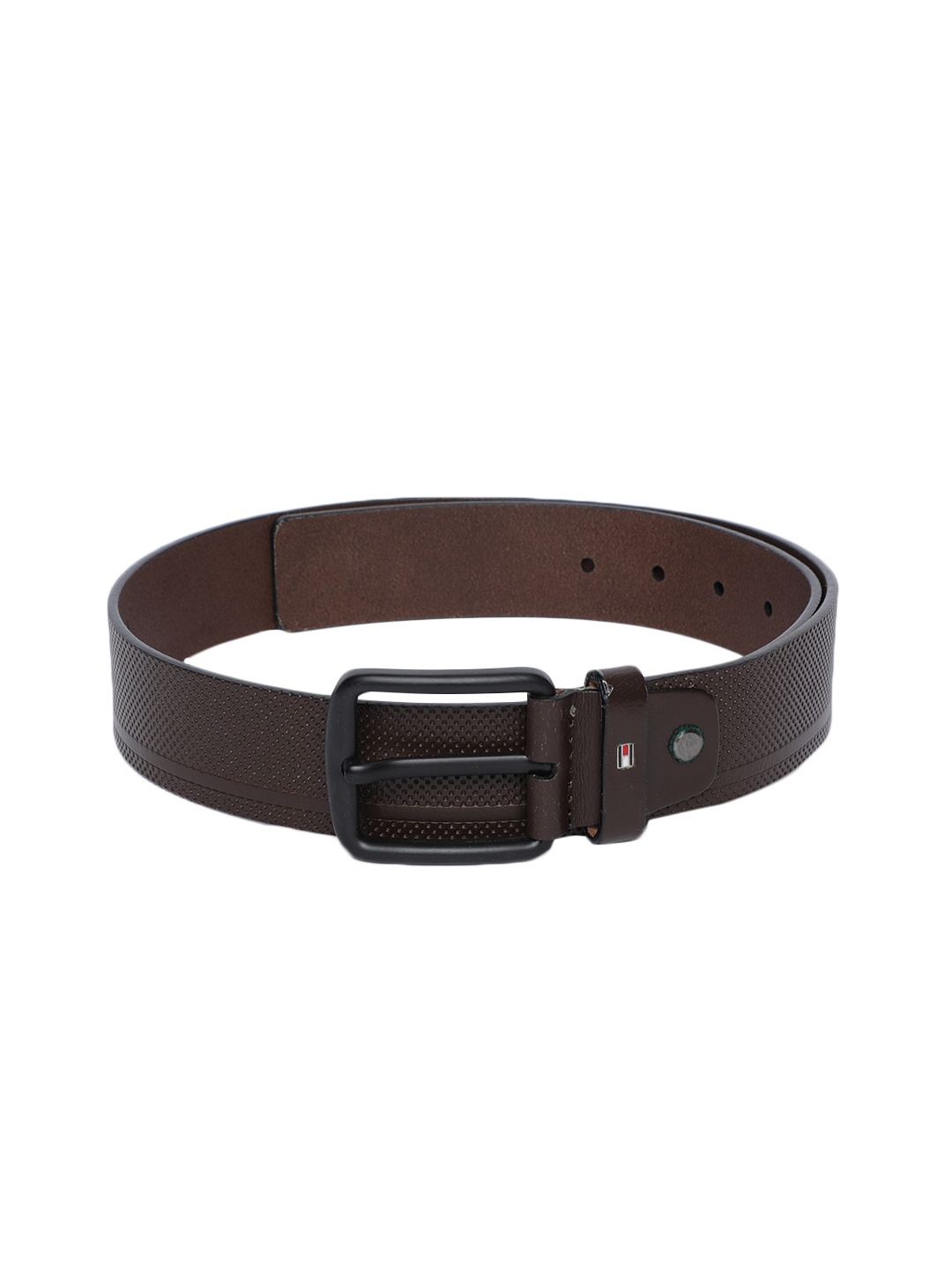 

Tommy Hilfiger Men Brown Textured Leather Belt