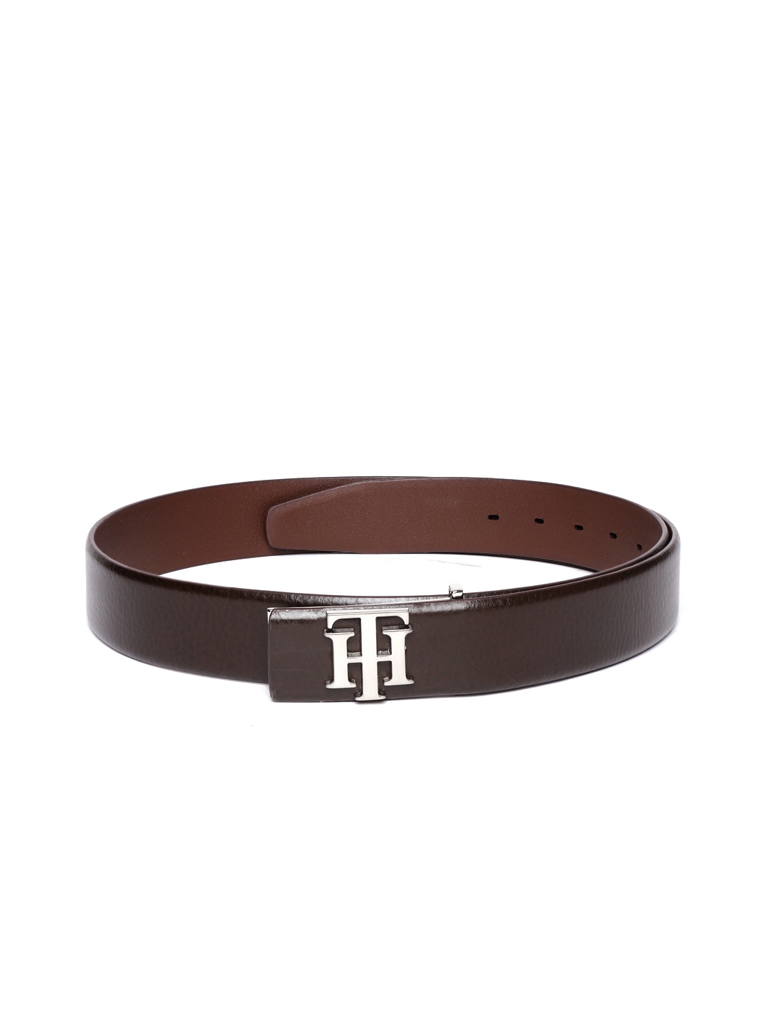 

Tommy Hilfiger Men Coffee Brown Solid Leather Belt