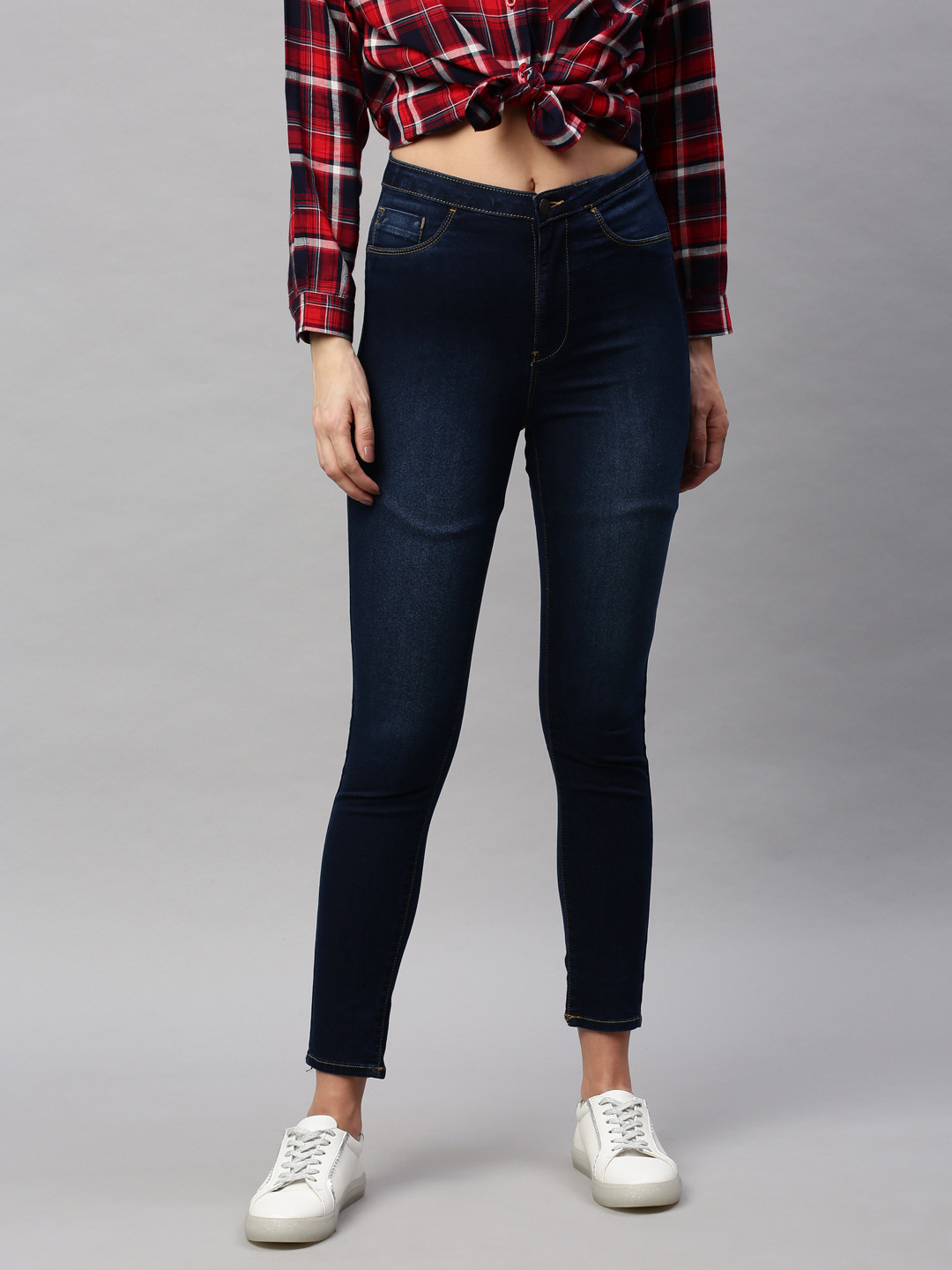 

Flying Machine Women Blue Betty Super Skinny Fit High-Rise Clean Look Stretchable Jeans