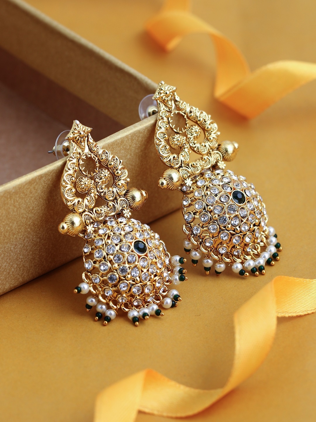 

Sukkhi Gold-Plated Classic Drop Earrings