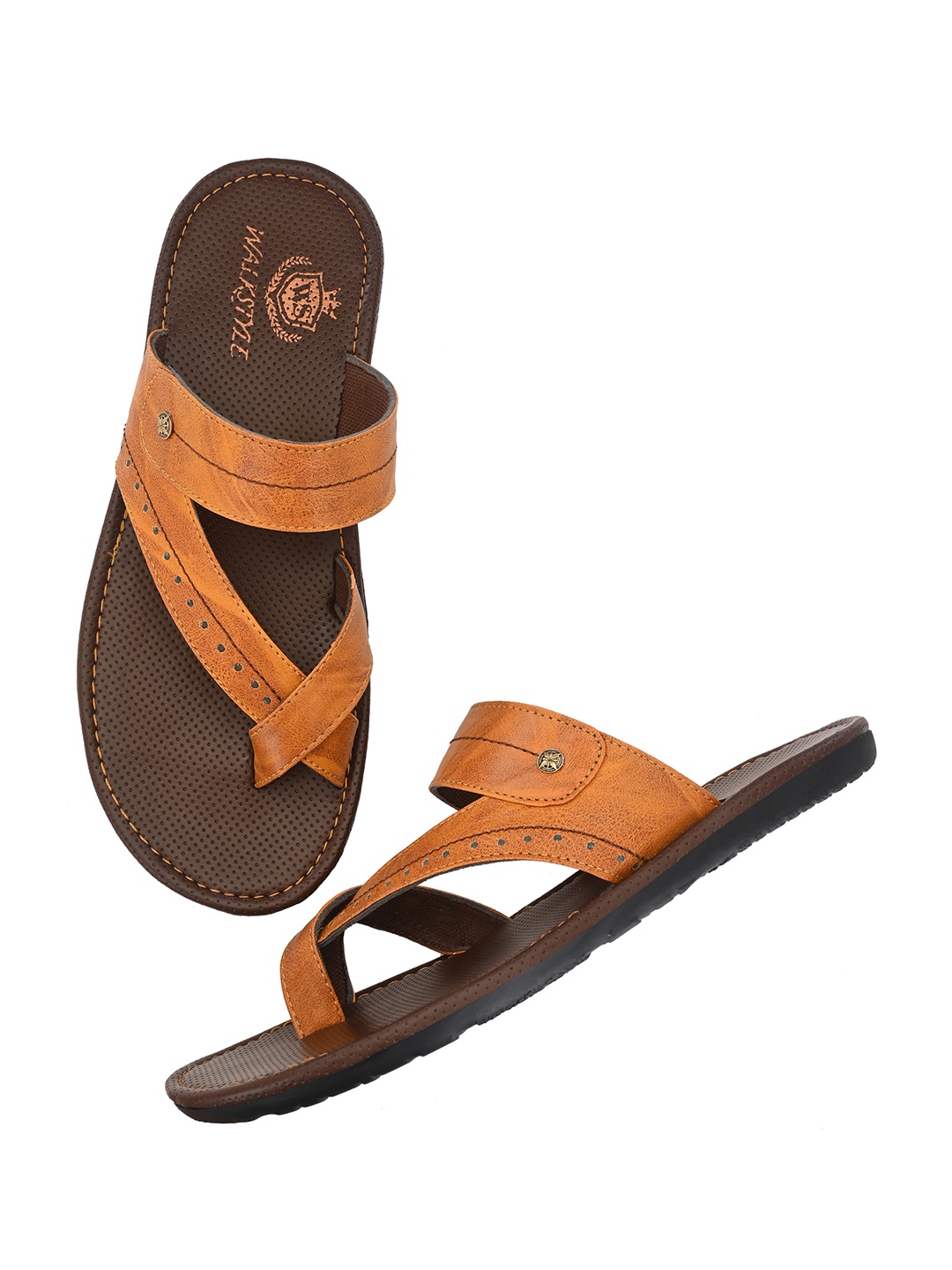 

Walkstyle By El Paso Men Tan Brown Comfort Sandals