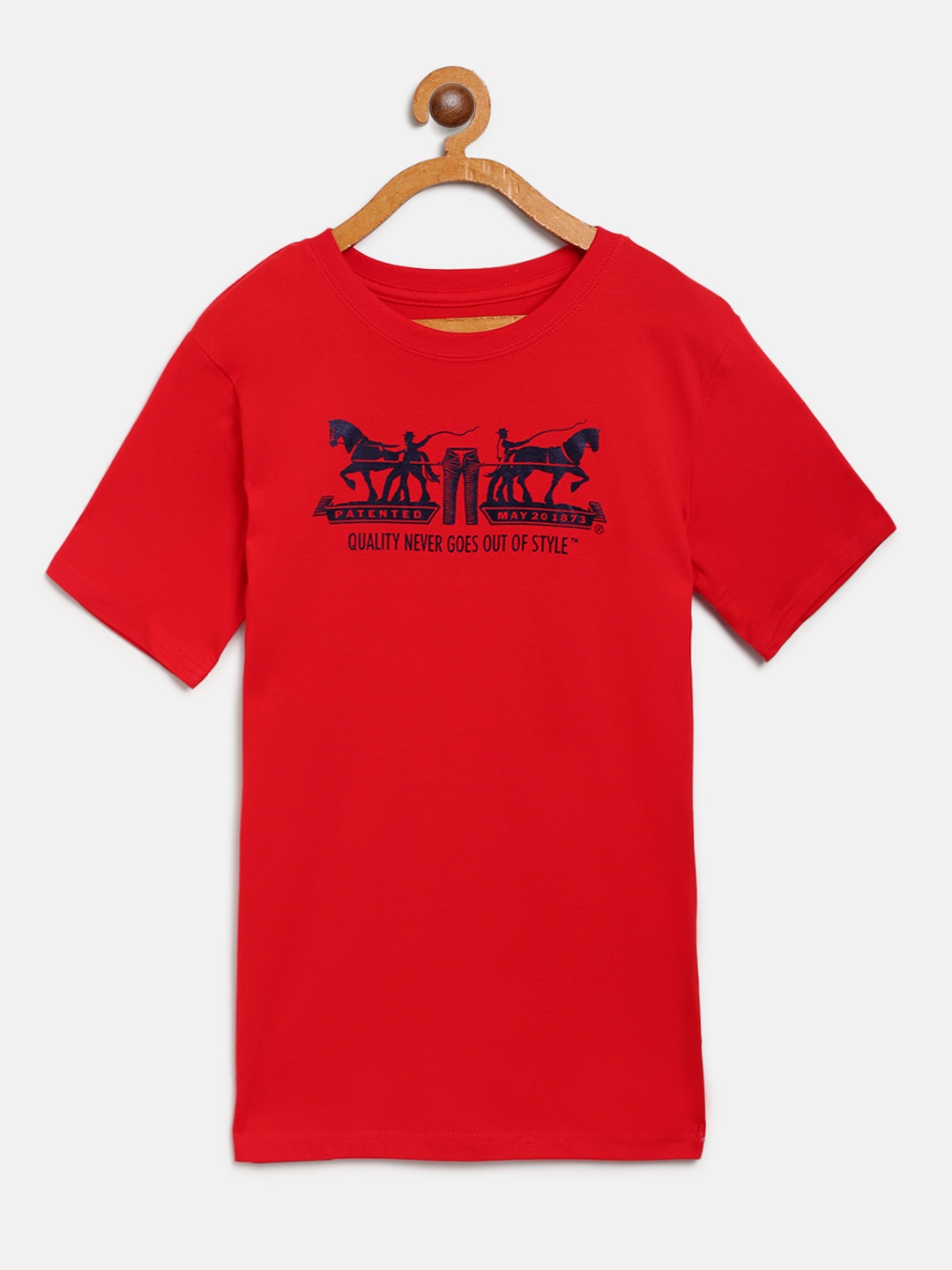 

Levis Boys Red Printed Round Neck T-shirt
