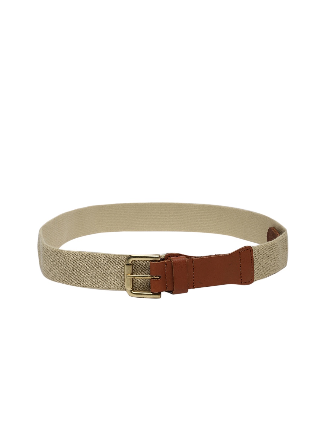 

METRO KIDS COMPANY Boys Beige & Brown Textured Belt